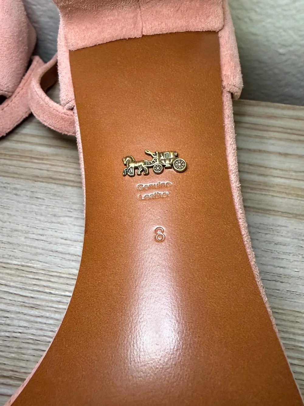Coach suede sandals